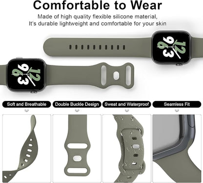 Sport Band Compatible with Apple Watch 38mm 40mm 41mm 42mm 44mm 45mm 46mm 49mm - Image 3