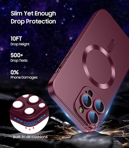 Magnetic for iPhone 15 Pro Max Case Slim Soft Silicone Bumper Shockproof - Image 4
