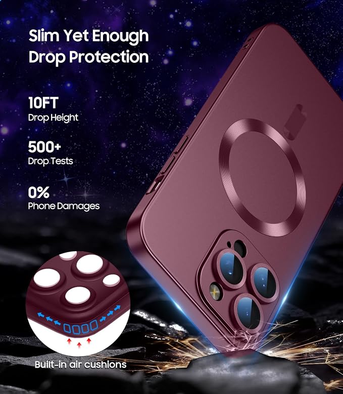 Magnetic for iPhone 16 Pro Max Case Slim Soft Silicone Bumper Shockproof - Image 5