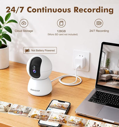 CiKiKWVO 2K Wi-Fi Indoor Security Camera, 3MP Camera - Image 5