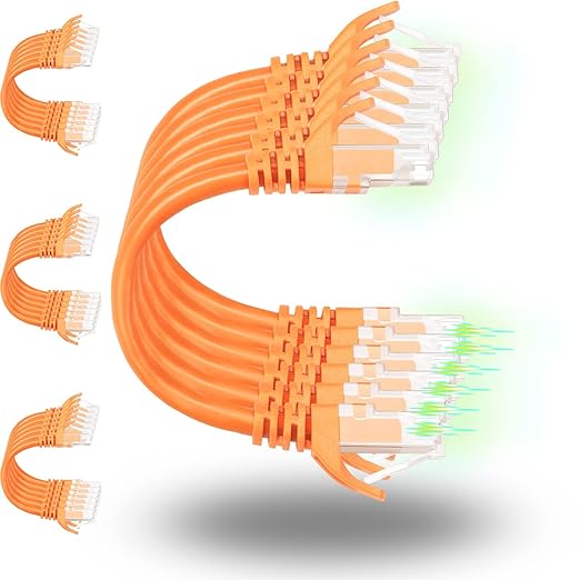 Rapink Patch Cables Cat6 5ft, Ethernet Patch Cable 10G Support, Cat 6 Patch by Rapink