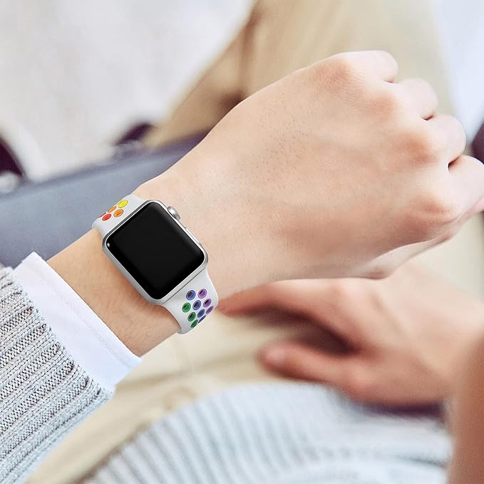 Lerobo Compatible with Apple Watch Band Series 9 41mm SE 40mm 38mm 42mm Soft - Image 7