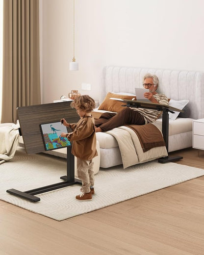 FLEXISPOT H7 PRO Mobile Standing Desk Adjustable Overbed Table Pneumatic - Image 2