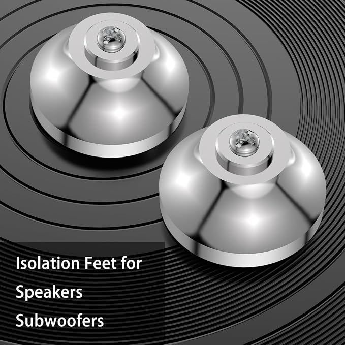 Audiocrast IF4021S HiFi Speaker Isolation Feet Pads 4PCs Stainless Steel - Image 5