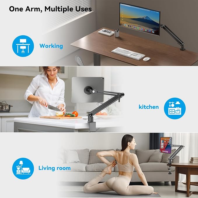 Strong Magnetic Portable Monitor Desk Clamp - 75mm VESA Mount 4.7" 15.6" 16" - Image 5