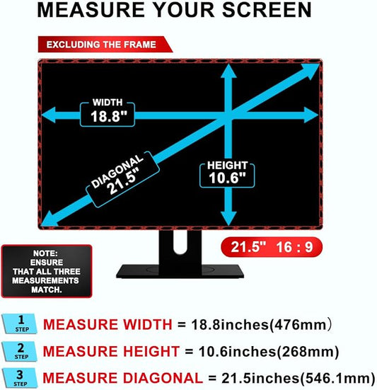 2-PACK 21.5 inch Computer Privacy Screen Filter Suitable - Image 2