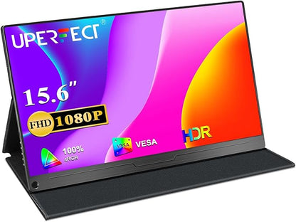 UPERFECT Portable Monitor, 15.6" IPS HDR 1920X1080 FHD Eye Care Travel Screen - Image 8