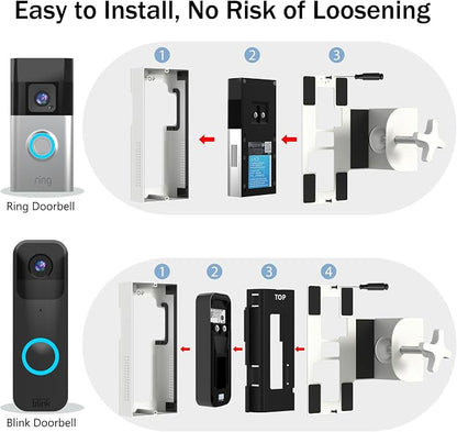 Homalor Anti Theft Ring Doorbell Mount: White Ring Doorbell Door Mount Blink - Image 6