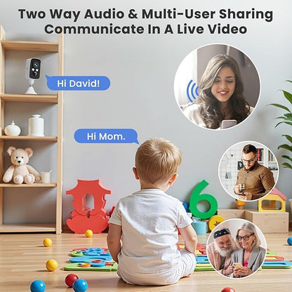 300° Pan Wireless Outdoor Security Camera, No Subscription Free 7-Day Cloud/SD - Image 6