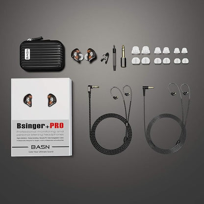 BASN Bsinger PRO in-Ear Monitors Hybrid Dynamic Dual Drivers Two Detachable - Image 5