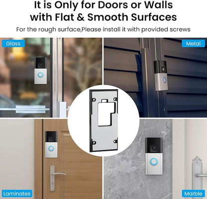 No-Drill Adhesive Video Doorbell Mount Compatible - Image 4