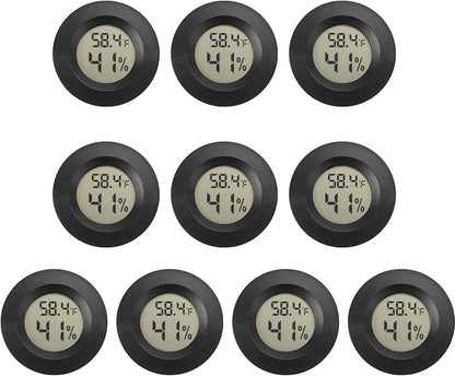 Mini Hygrometer Digital Thermometer Humidity Meter 10 Pack Hygrometer by SerundoAuto