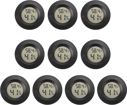 Mini Hygrometer Digital Thermometer Humidity Meter 10 Pack Hygrometer by SerundoAuto