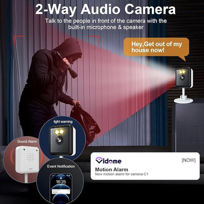 Smart Home Security Cameras, 5MP HD Pet/Baby Monitoring Cameras, 2.4GHz Indoor - Image 5