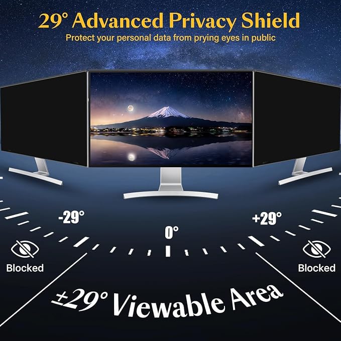 Magnetic 32 inch Computer Privacy Screen Filter - Image 5