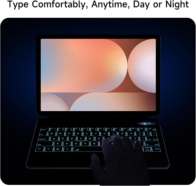 Keyboard Case for 12.4-inch Samsung Galaxy Tab S10+ Plus/S9+ Plus/S9 FE+ - Image 8