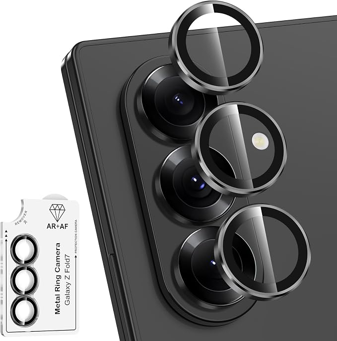for Samsung Galaxy Z Fold 7 Camera Lens Protector, Individual Metal Ring by Btscase