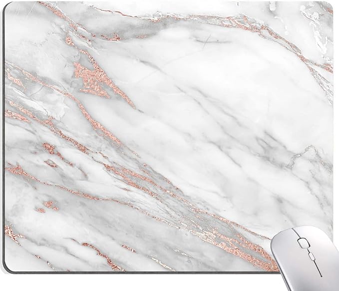 Mouse Pad, Marble Mouse Pad, Premium-Textured Mouse Mat Square Waterproof by Armanza