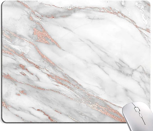 Mouse Pad, Marble Mouse Pad, Premium-Textured Mouse Mat Square Waterproof by Armanza