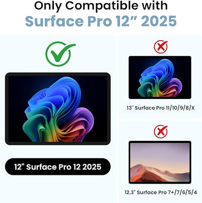 Omnpak Case for Microsoft Surface Pro 12" 2025, Lightweight Protective - Image 2