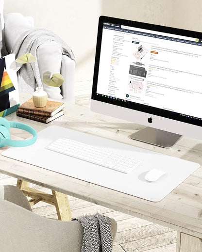 YSAGi Non-Slip Leather Desk Pad, Waterproof Laptop Computer Desk Keyboard Mat - Image 6