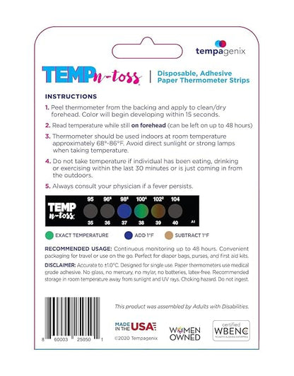 Fast Reading Disposable Forehead Thermometer Strips - Image 2