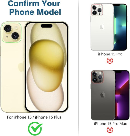 AGVEE 3+3 6 Pack for iPhone 15 6.1" / 15 Plus 6.7" Camera Lens Cover Protector - Image 2