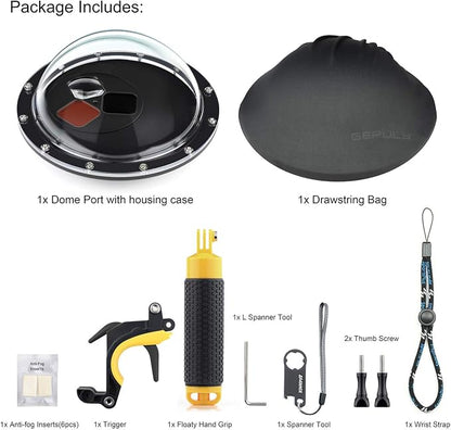 Dome Port for GoPro Hero 8 Black, Dome Port Lens - Image 7