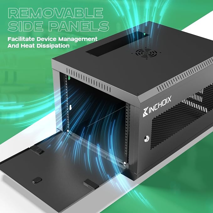 6U Server Cabinet Wall Mount Network Rack Enclosure Cabinet Enclosure - Image 5