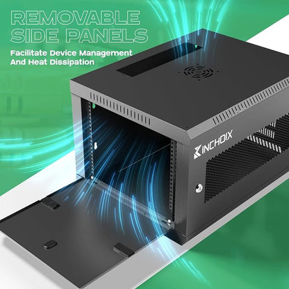 6U Server Cabinet Wall Mount Network Rack Enclosure Cabinet Enclosure - Image 5