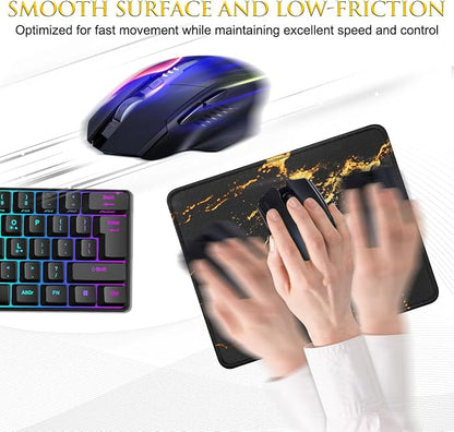 JIKIOU 3 Pack Mouse Pad with Stitched Edge, Comfortable Mouse Pads with - Image 4