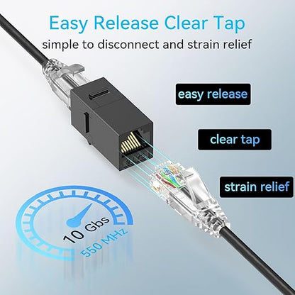 Sokqovt Cat6a Patch Cables Slim 10ft, Flexible Cat6 Ethernet Patch Cable 10G - Image 6
