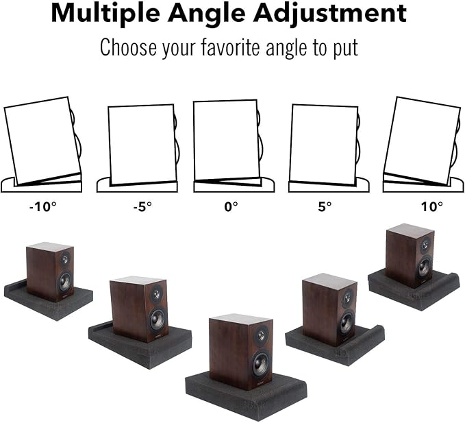 JBER 2 Pack Acoustic Isolation Pads, Studio Monitor Speaker Isolation Foam Pads - Image 4