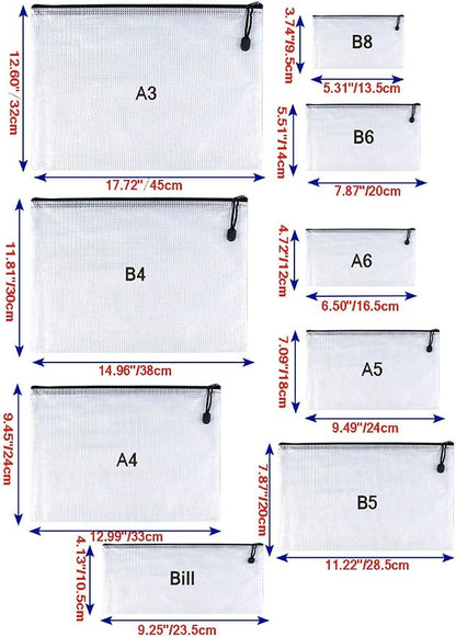 Oaimyy-B8, Plastic Small Zipper Pouch Document Folders Bag & Zip File Folders - Image 3