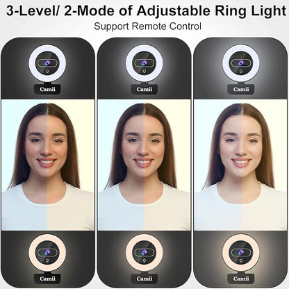 4K Webcam with Light, HD Webcam - Image 4