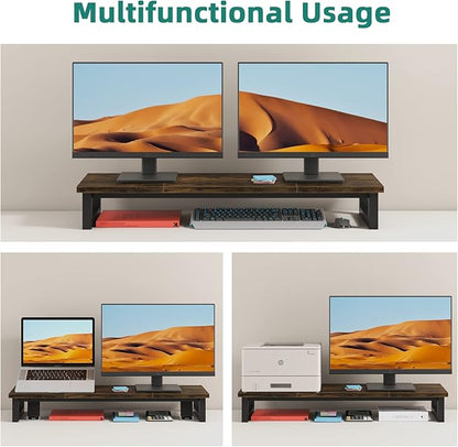 Dual Monitor Stand Riser, 39Inch Large Monitor Stands - Image 6