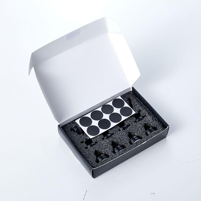 Speaker Spikes Floor Protectors 8pcs, Light Weight Shockproof Speaker Isolation - Image 2