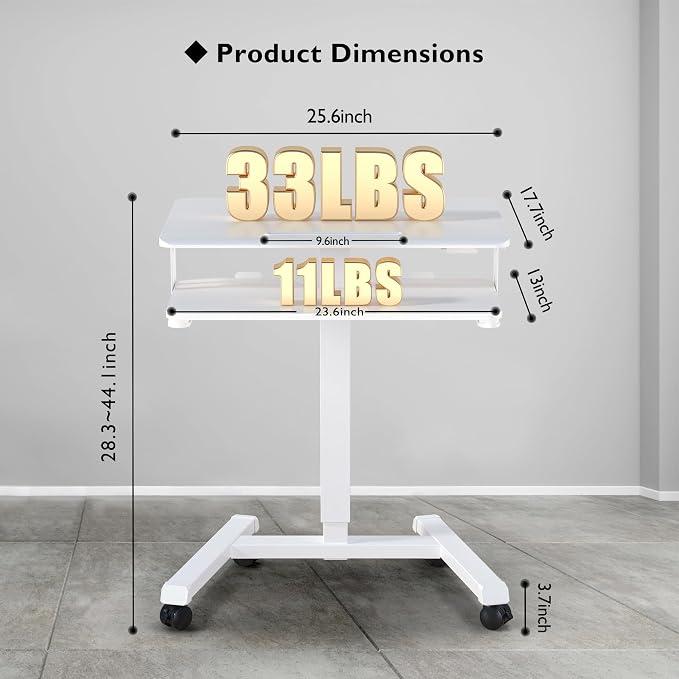 BONTEC Mobile Standing Desk - Image 2