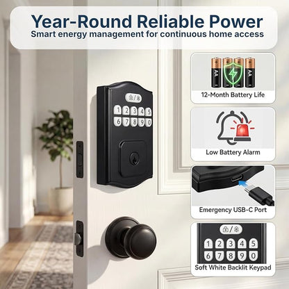 Keyless Entry Door Lock, Smart Deadbolt - Image 7