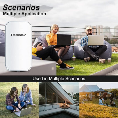 TODAAIR AC1200 Outdoor WiFi Extender，IP65 Weatherproof，WiFi Booster and Signal - Image 5