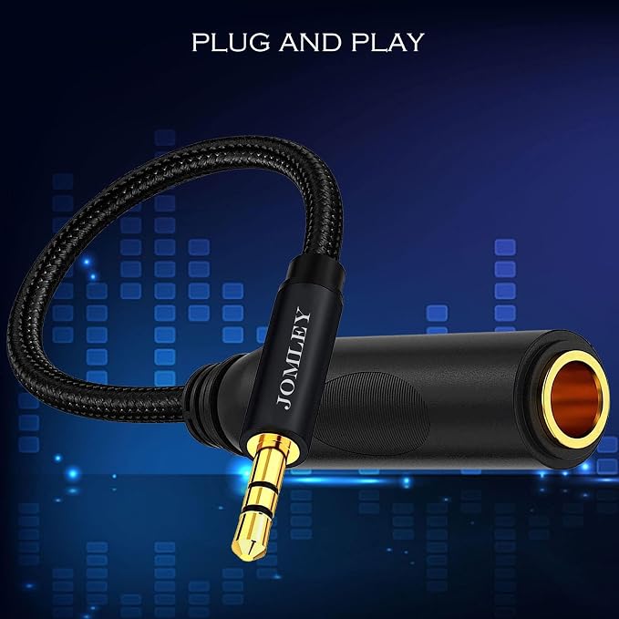 1/4 to 3.5mm Adapter, TRS 6.35mm Female to 3.5mm Male Headphone Adapter - Image 5