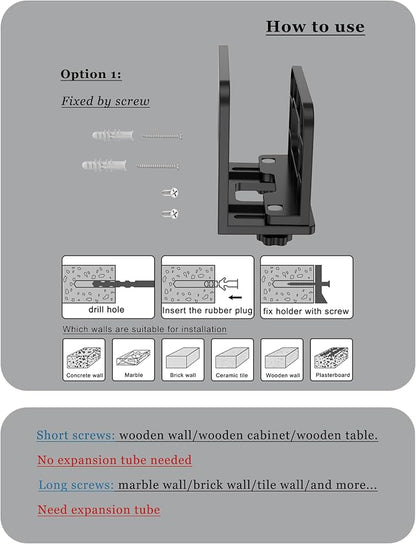 Adjustable Wall Mount Shelf Holder - Image 5