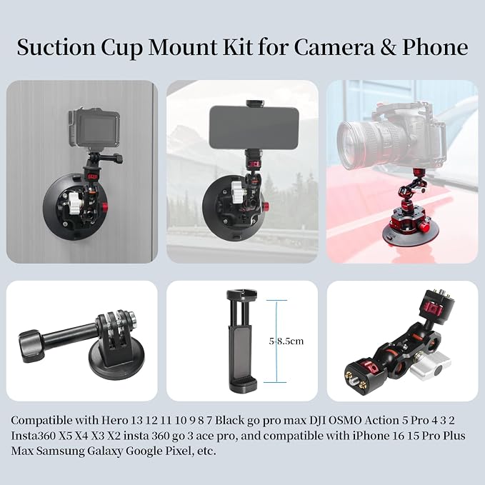 FIFIELD 4.5in Suction Cup Camera Mount - Image 3