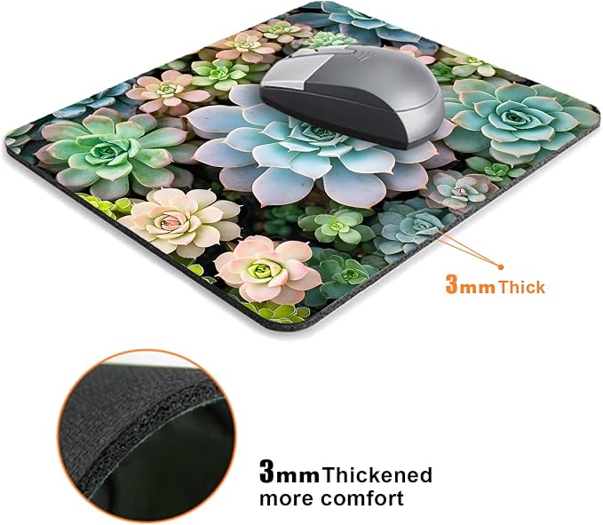 Cute Succulent Plants Mouse Pads - Image 3
