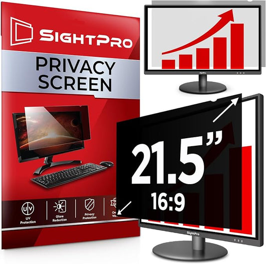 21.5 Inch 16:9 Computer Privacy Screen Filter by SightPro