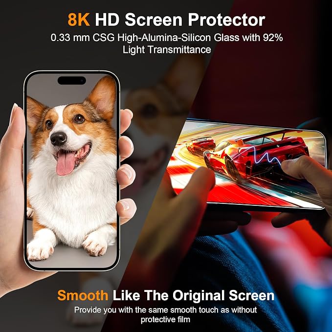 2 Pack Screen Protector for iPhone 16 Plus, Durable and Drop-Proof - Image 7