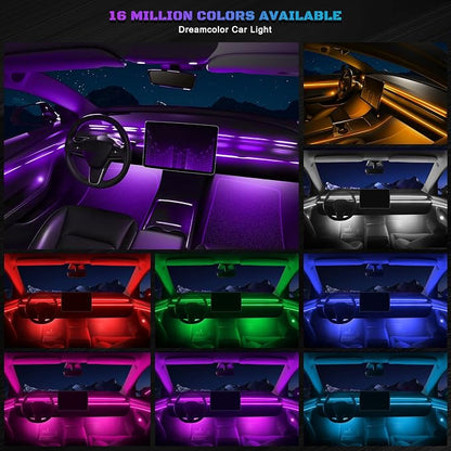 RGB Acrylic Interior Car LED Strip Light - Image 2