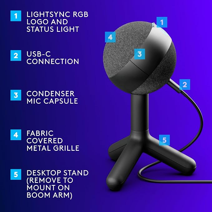 Logitech G305 Lightspeed Wireless Gaming Mouse, USB Mic - Image 2