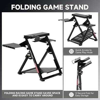 GTPLAYER Flight Racing Simulation Stand Foldable Gaming Stand Compatible - Image 5