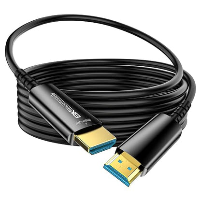 Fiber Optic HDMI Cable 50 FT, 8K Thin HDMI 2.1 Cable, HDMI Cord 48Gbps Ultra by DGHUMEN